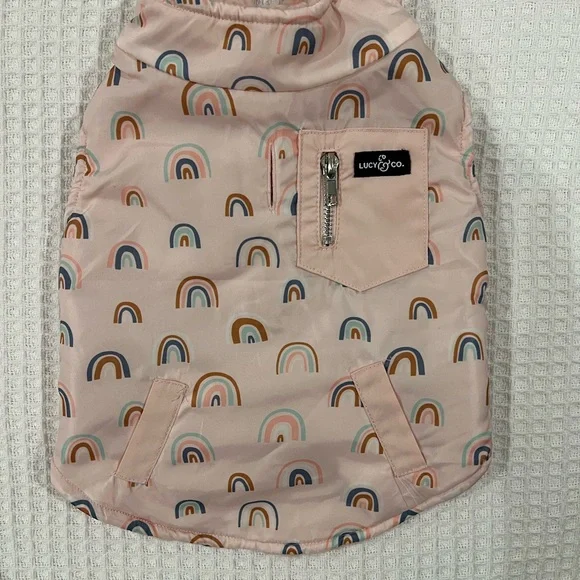 Lucy & Co In The Clouds print dog jacket - Picture 3 of 7